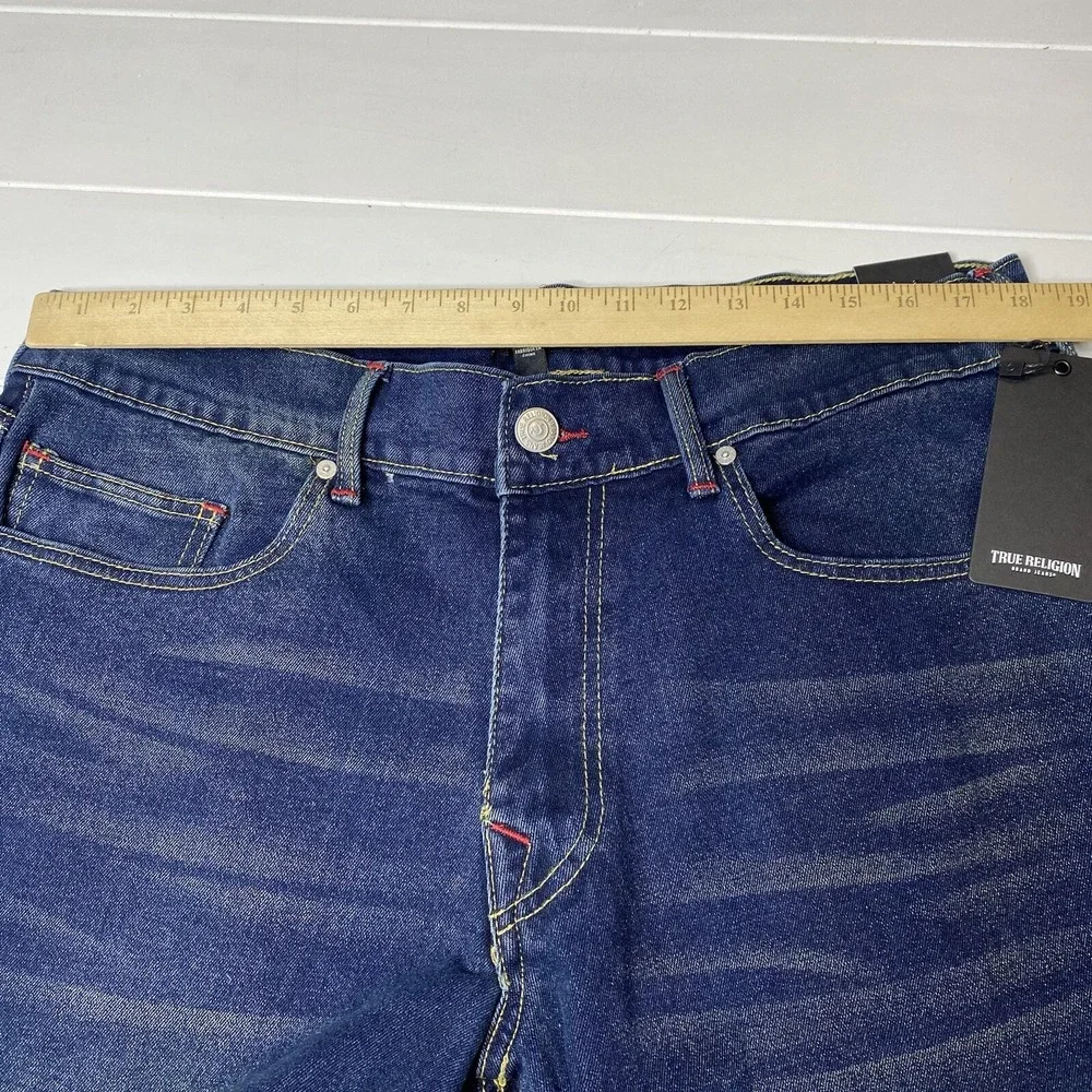 True Religion Ricky Relaxed Straight Shorts‎ Raw Hem Men's Size W36